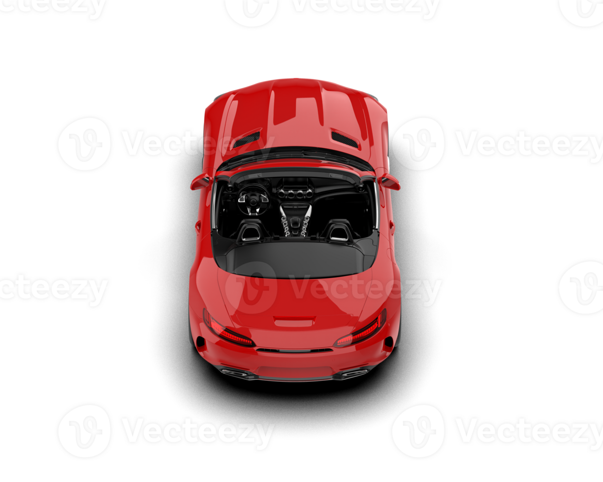 Realistic sport car isolated on background. 3d rendering - illustration png