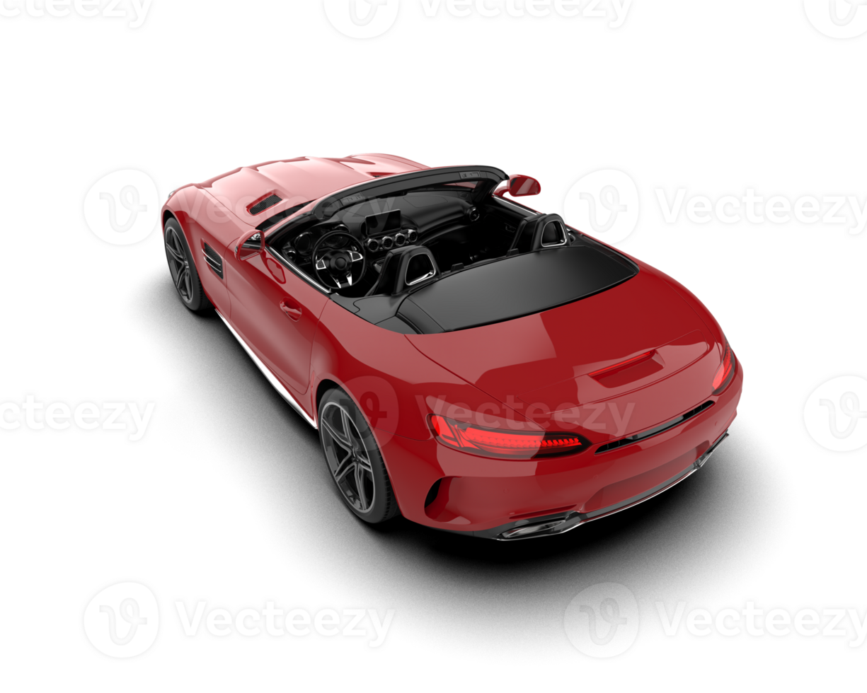 Realistic sport car isolated on background. 3d rendering - illustration png