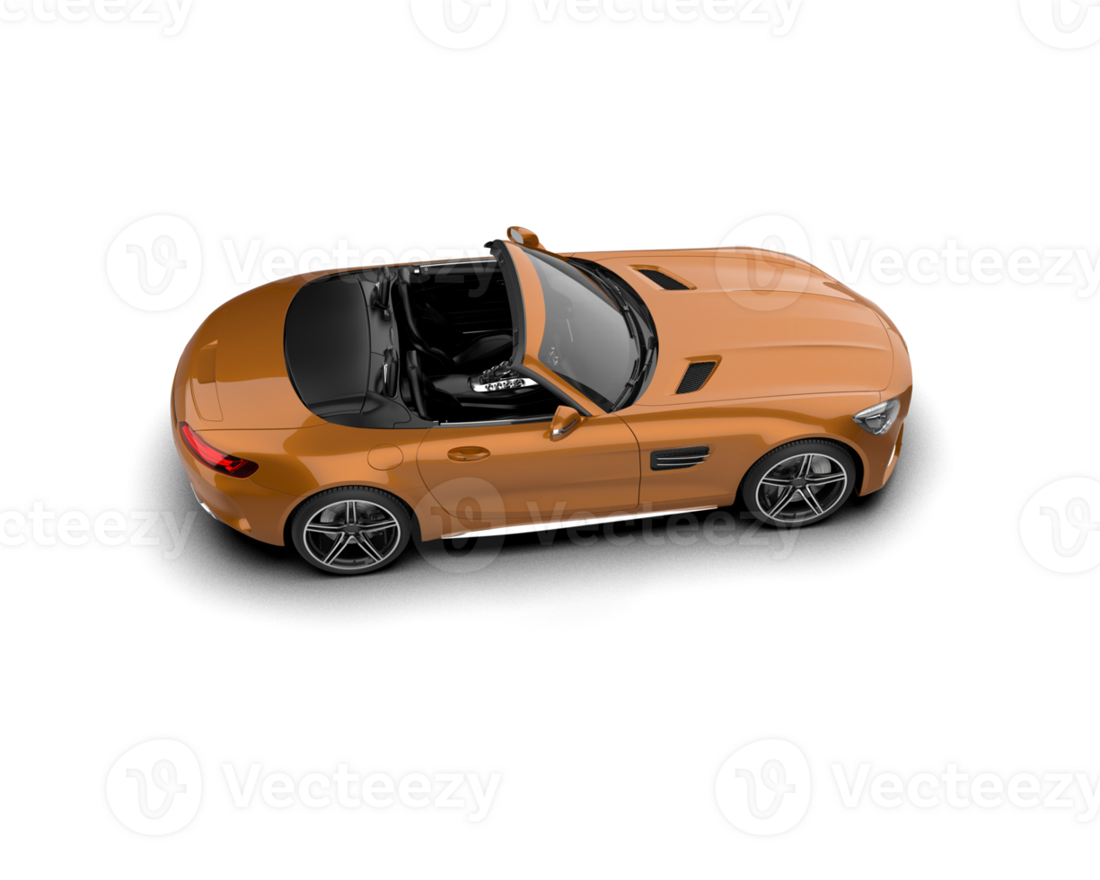 Realistic sport car isolated on background. 3d rendering - illustration png