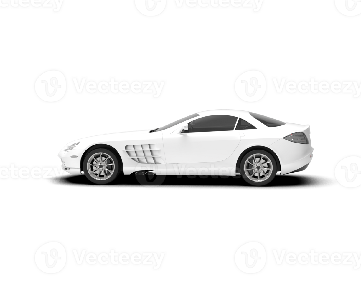 Realistic sport car isolated on background. 3d rendering - illustration png