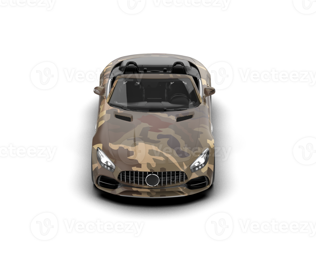 Realistic sport car isolated on background. 3d rendering - illustration png