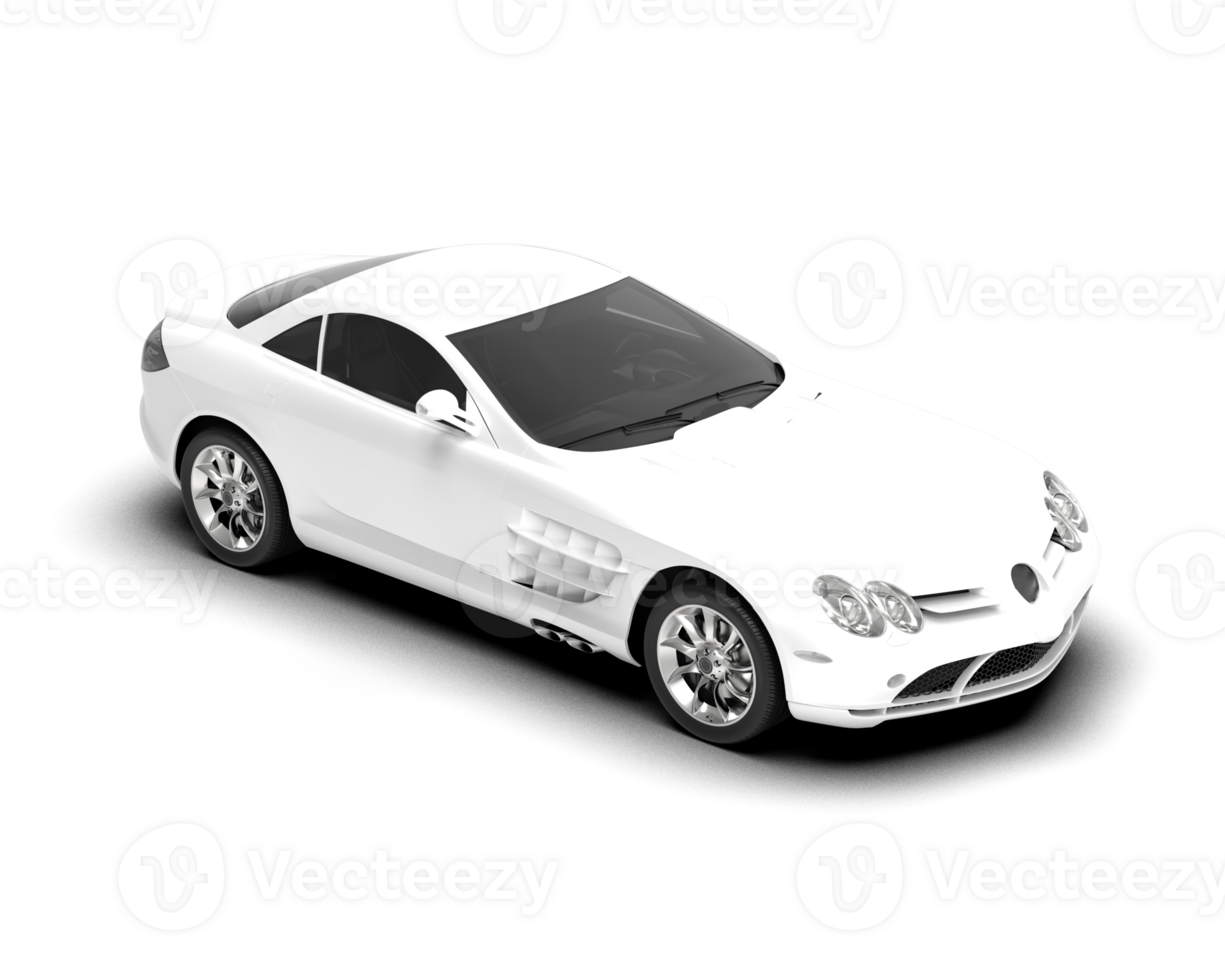Realistic sport car isolated on background. 3d rendering - illustration png