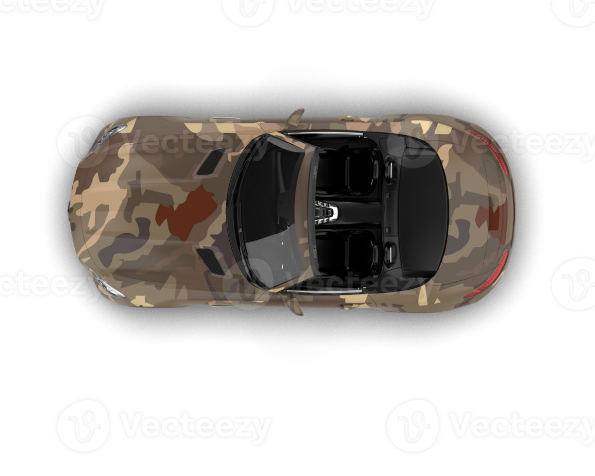 Realistic sport car isolated on background. 3d rendering - illustration png