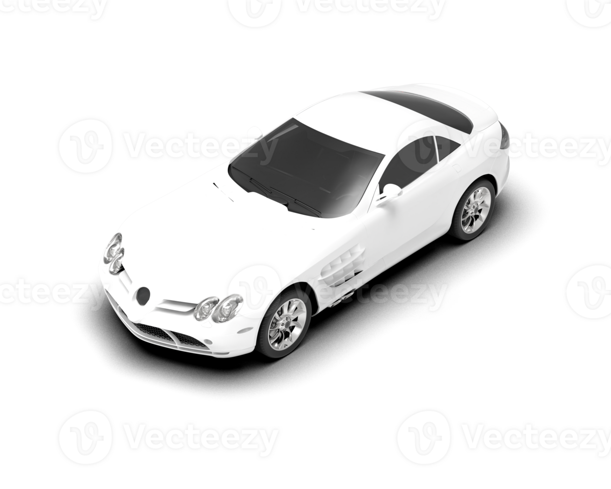Realistic sport car isolated on background. 3d rendering - illustration png