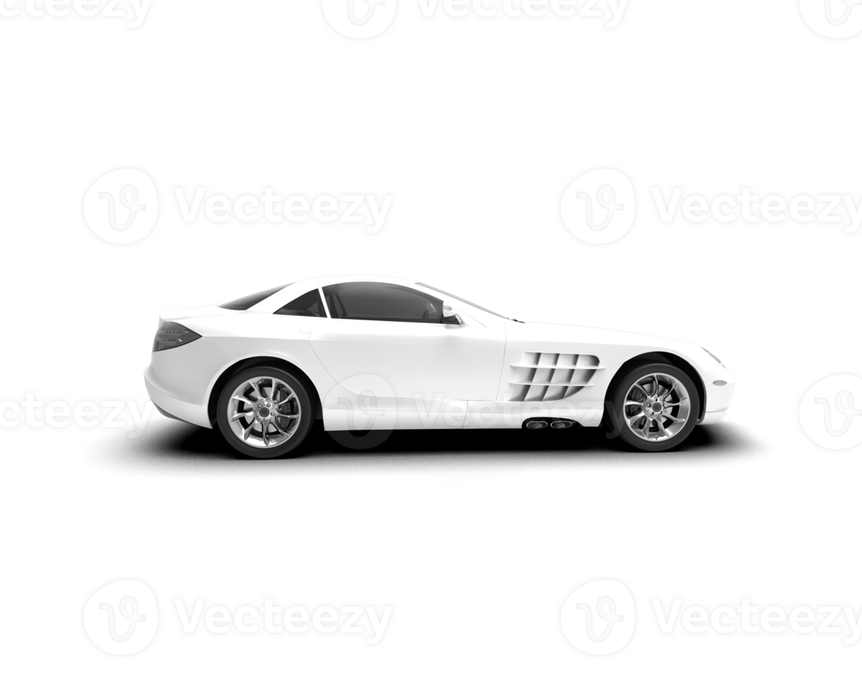 Realistic sport car isolated on background. 3d rendering - illustration png