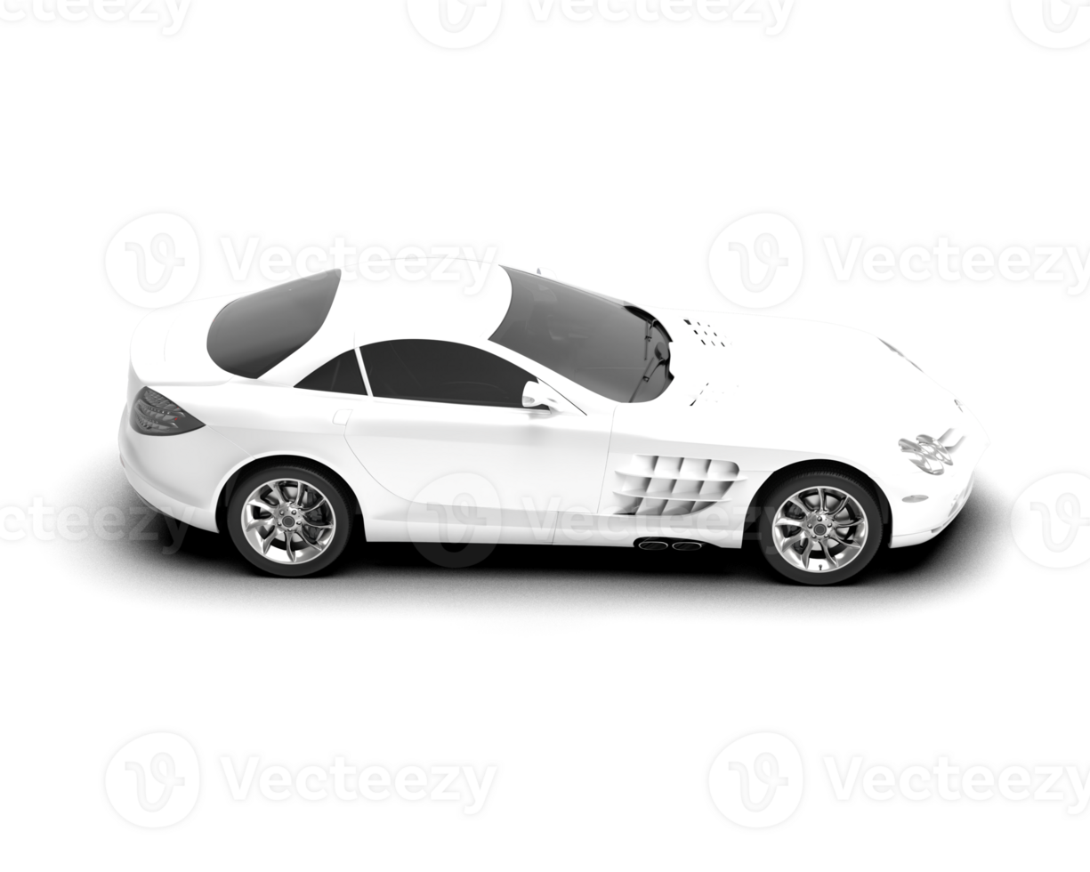 Realistic sport car isolated on background. 3d rendering - illustration png