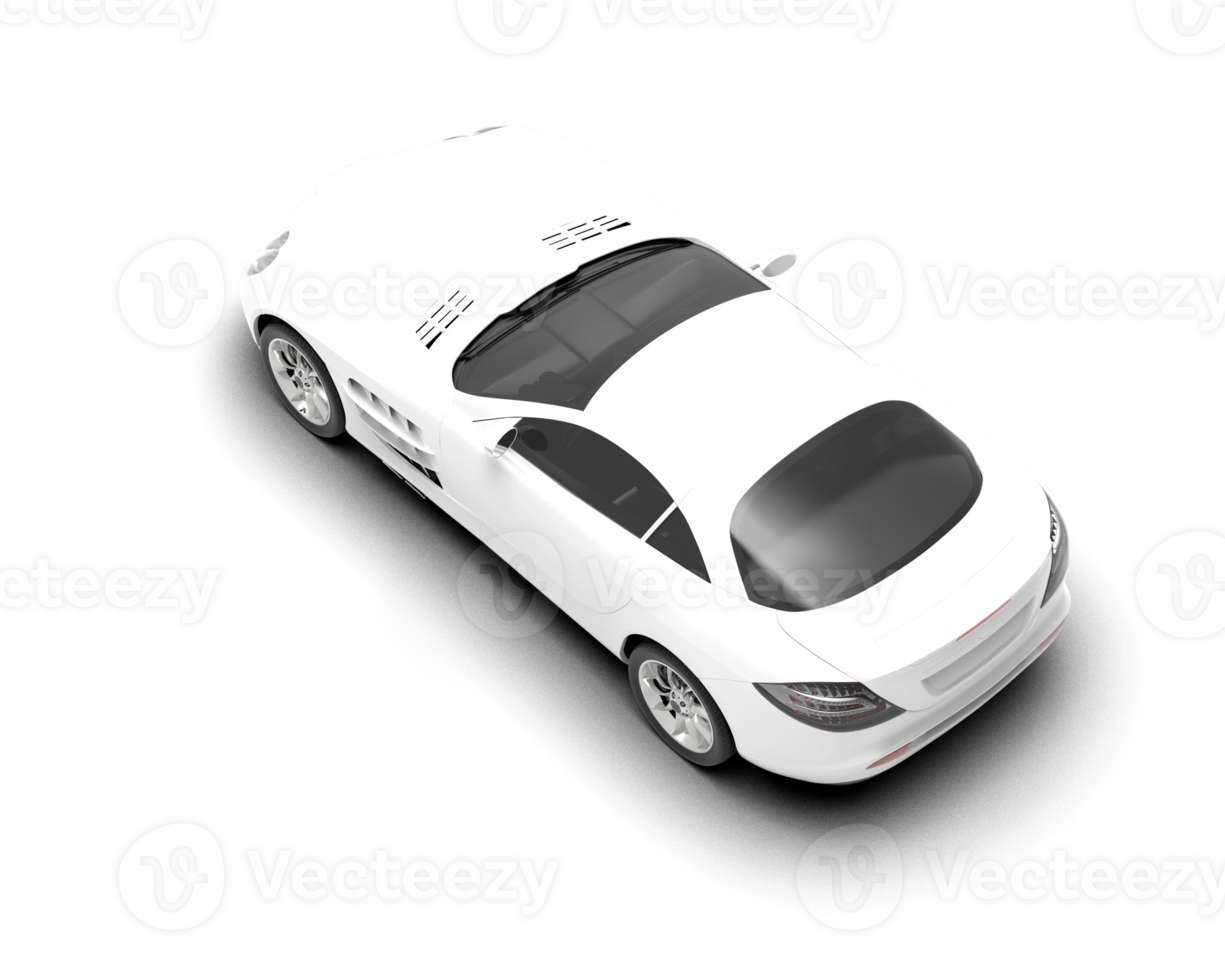 Realistic sport car isolated on background. 3d rendering - illustration png