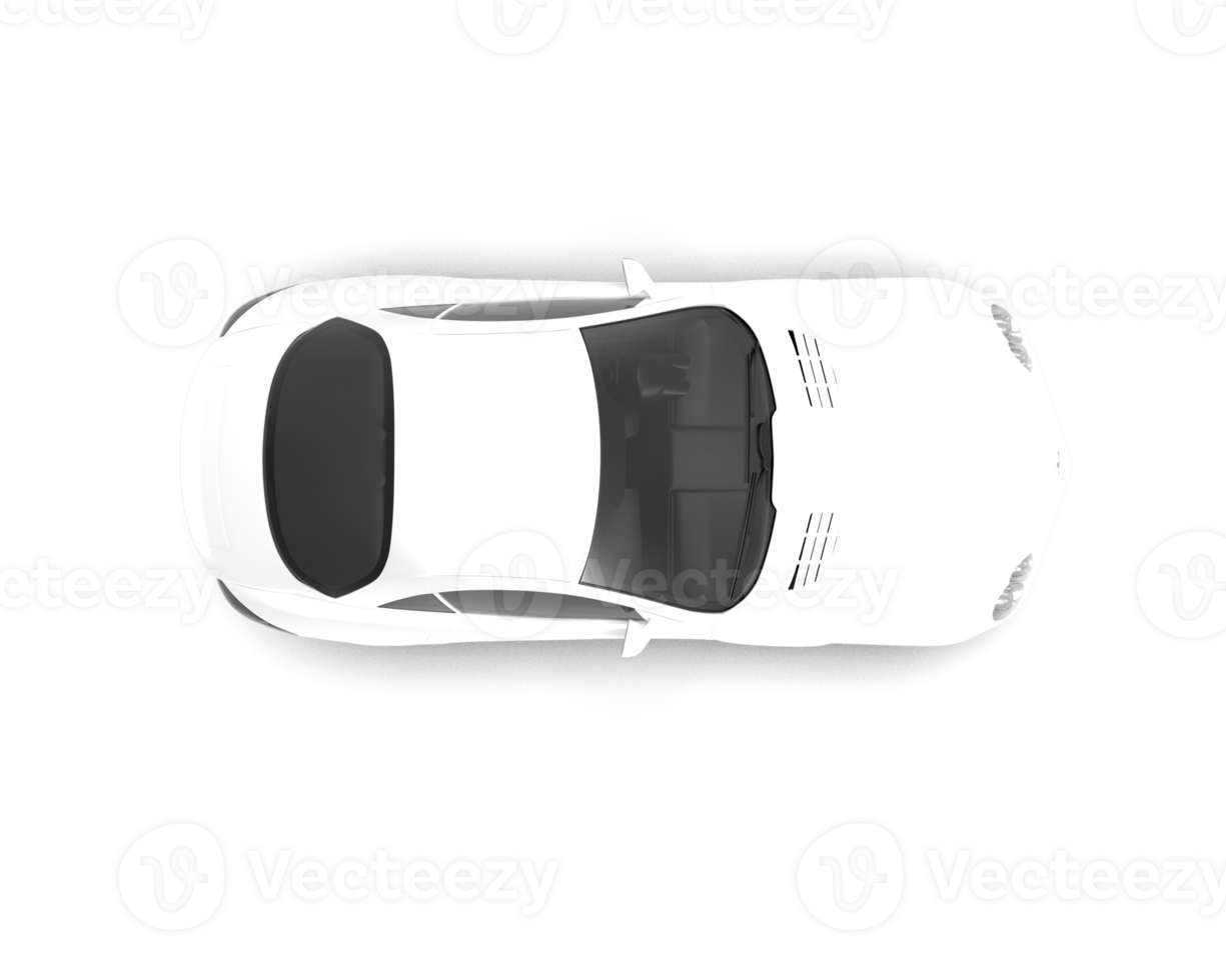 Realistic sport car isolated on background. 3d rendering - illustration png