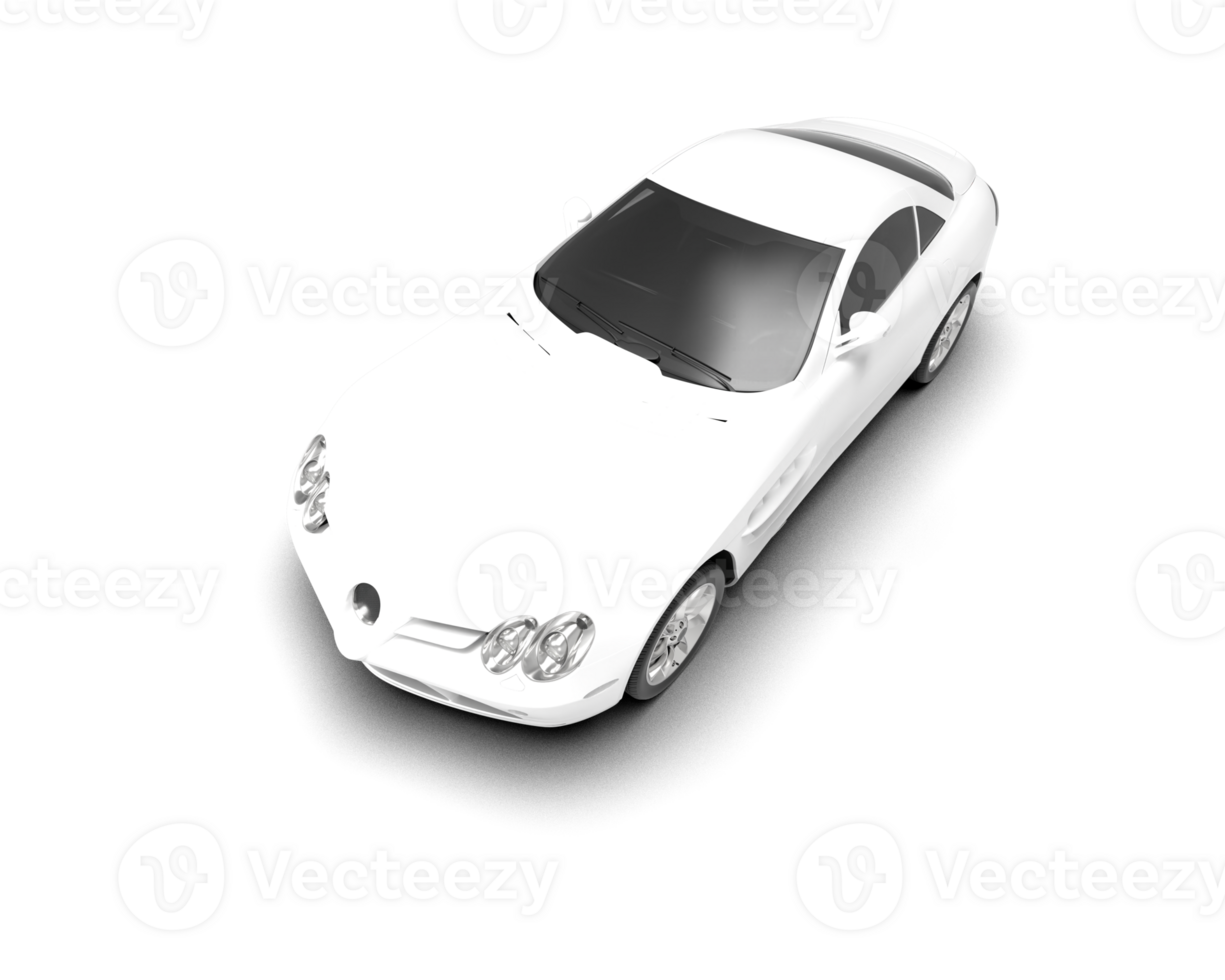 Realistic sport car isolated on background. 3d rendering - illustration png