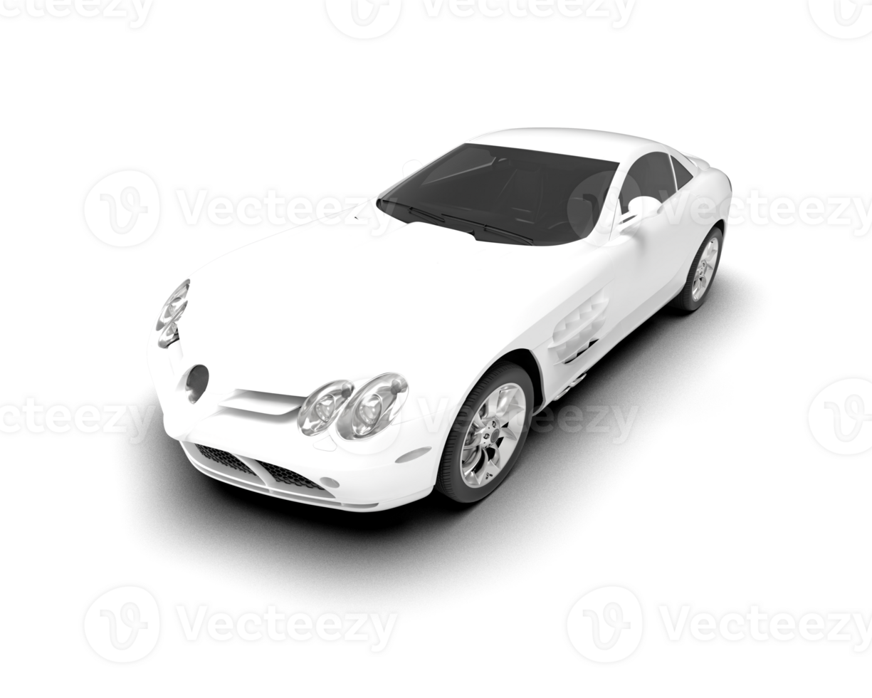 Realistic sport car isolated on background. 3d rendering - illustration png