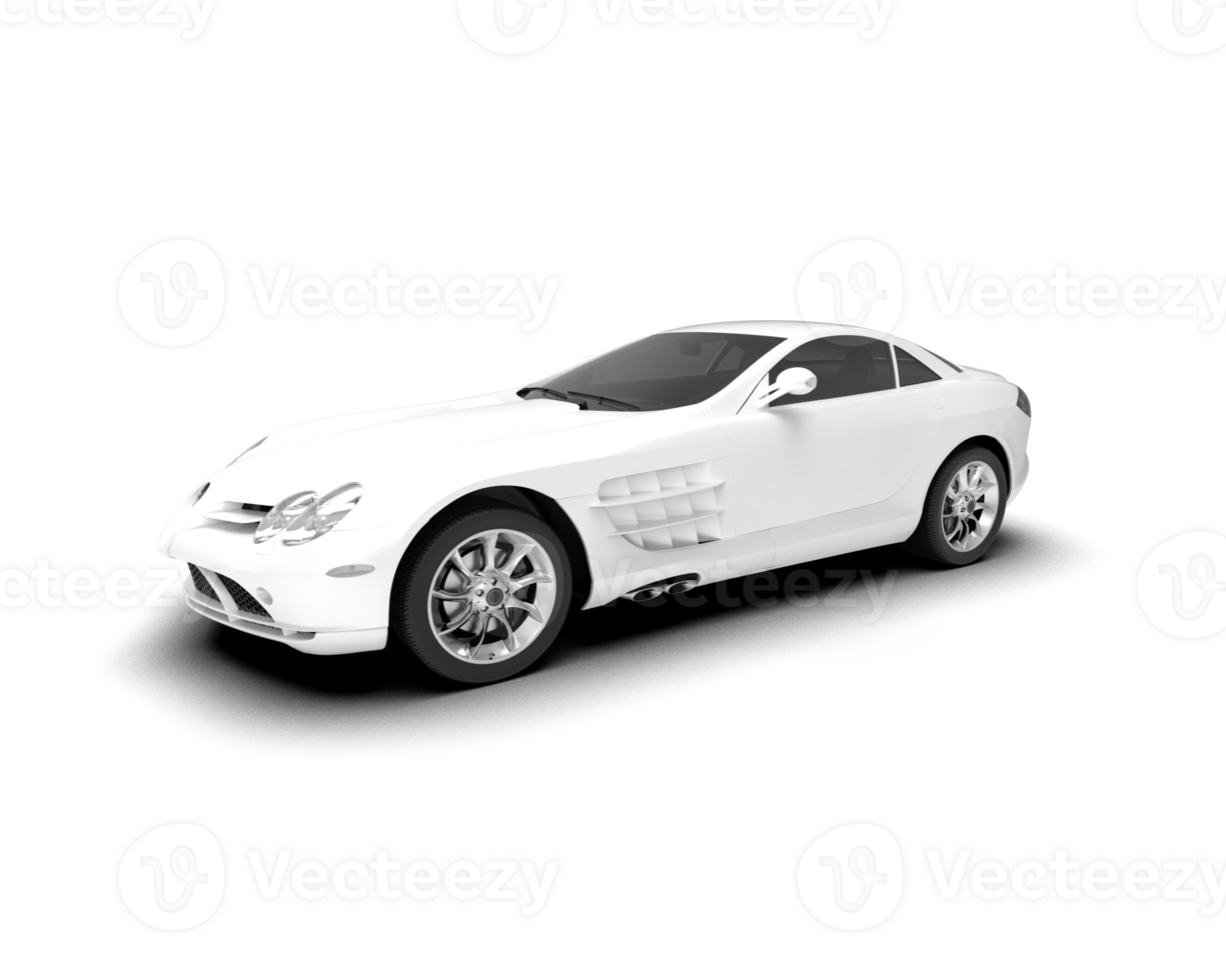 Realistic sport car isolated on background. 3d rendering - illustration png