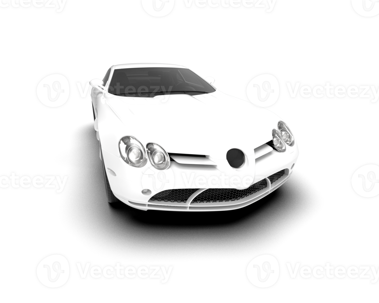Realistic sport car isolated on background. 3d rendering - illustration png