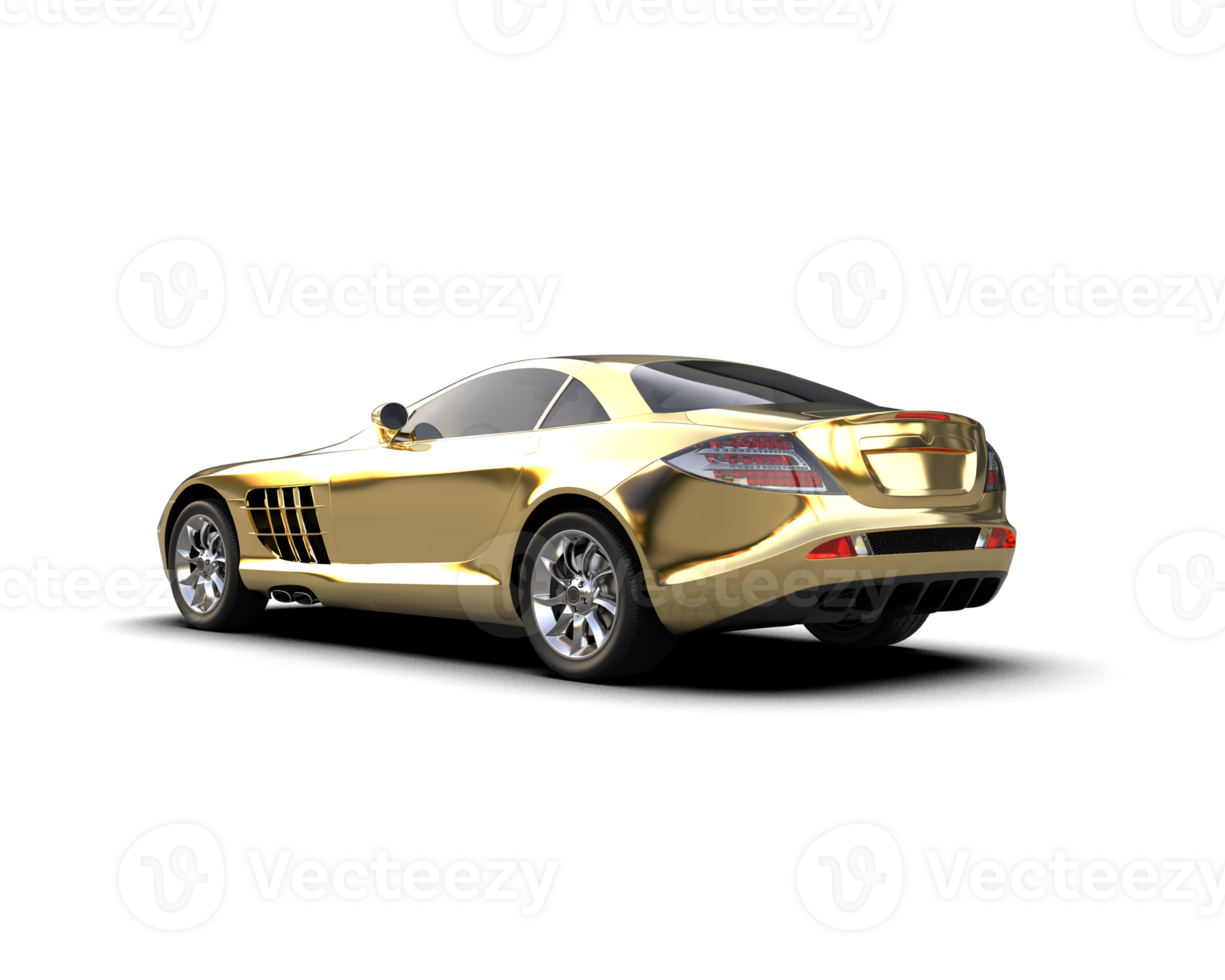 Realistic sport car isolated on background. 3d rendering - illustration png