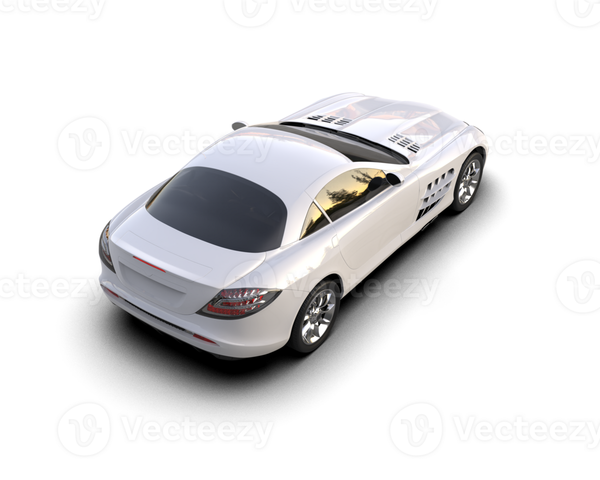 Realistic sport car isolated on background. 3d rendering - illustration png
