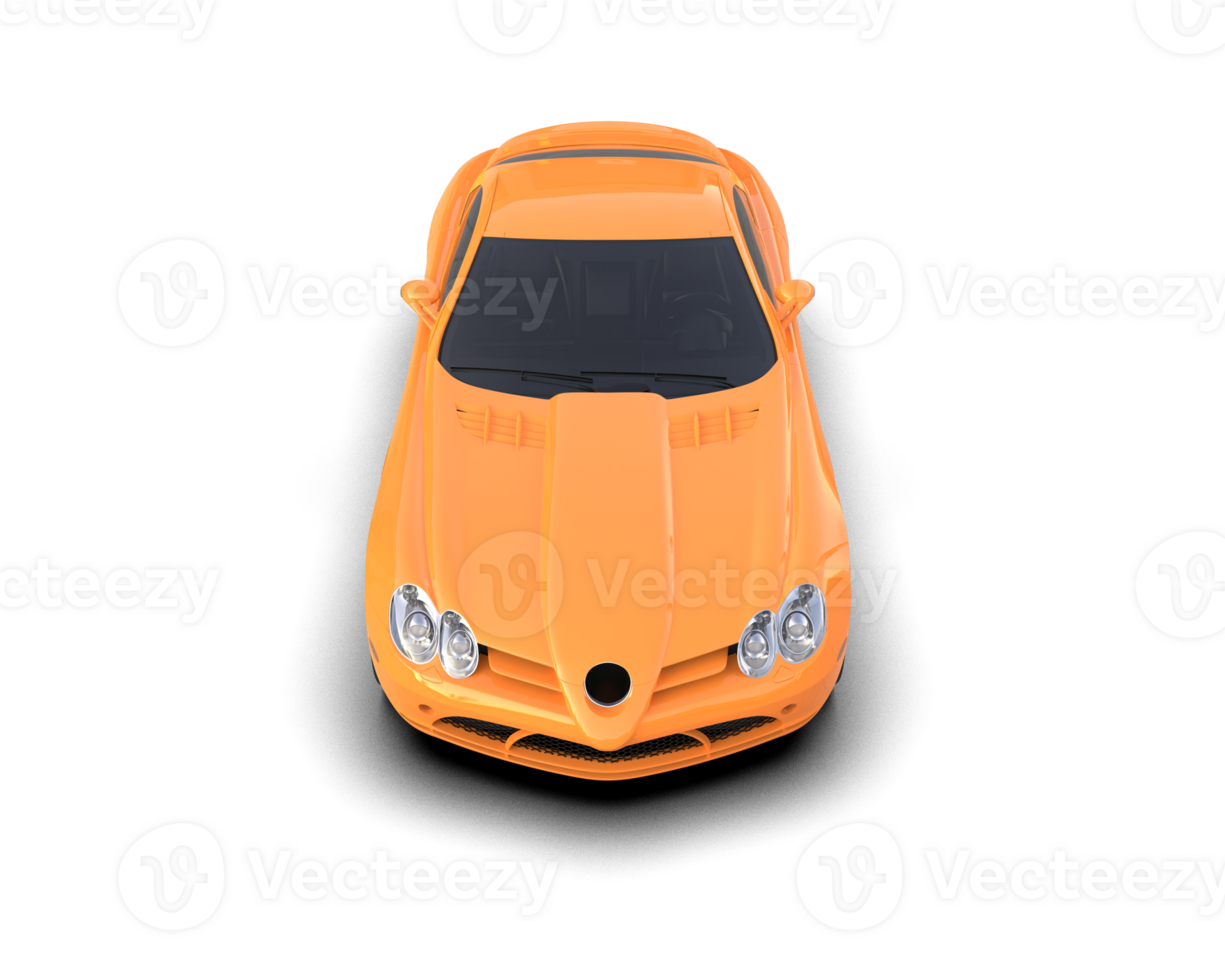 Realistic sport car isolated on background. 3d rendering - illustration png