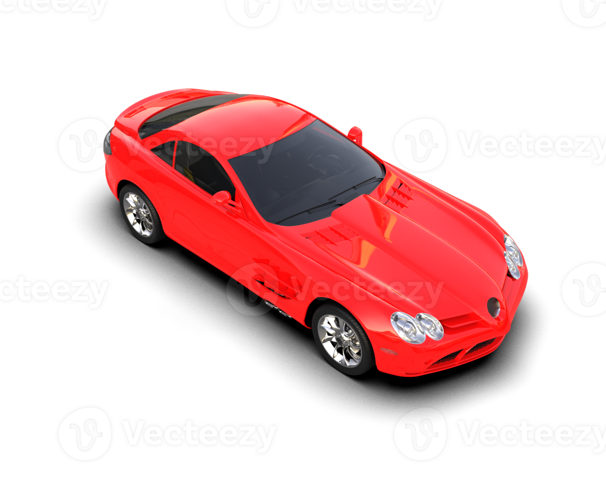 Realistic sport car isolated on background. 3d rendering - illustration png