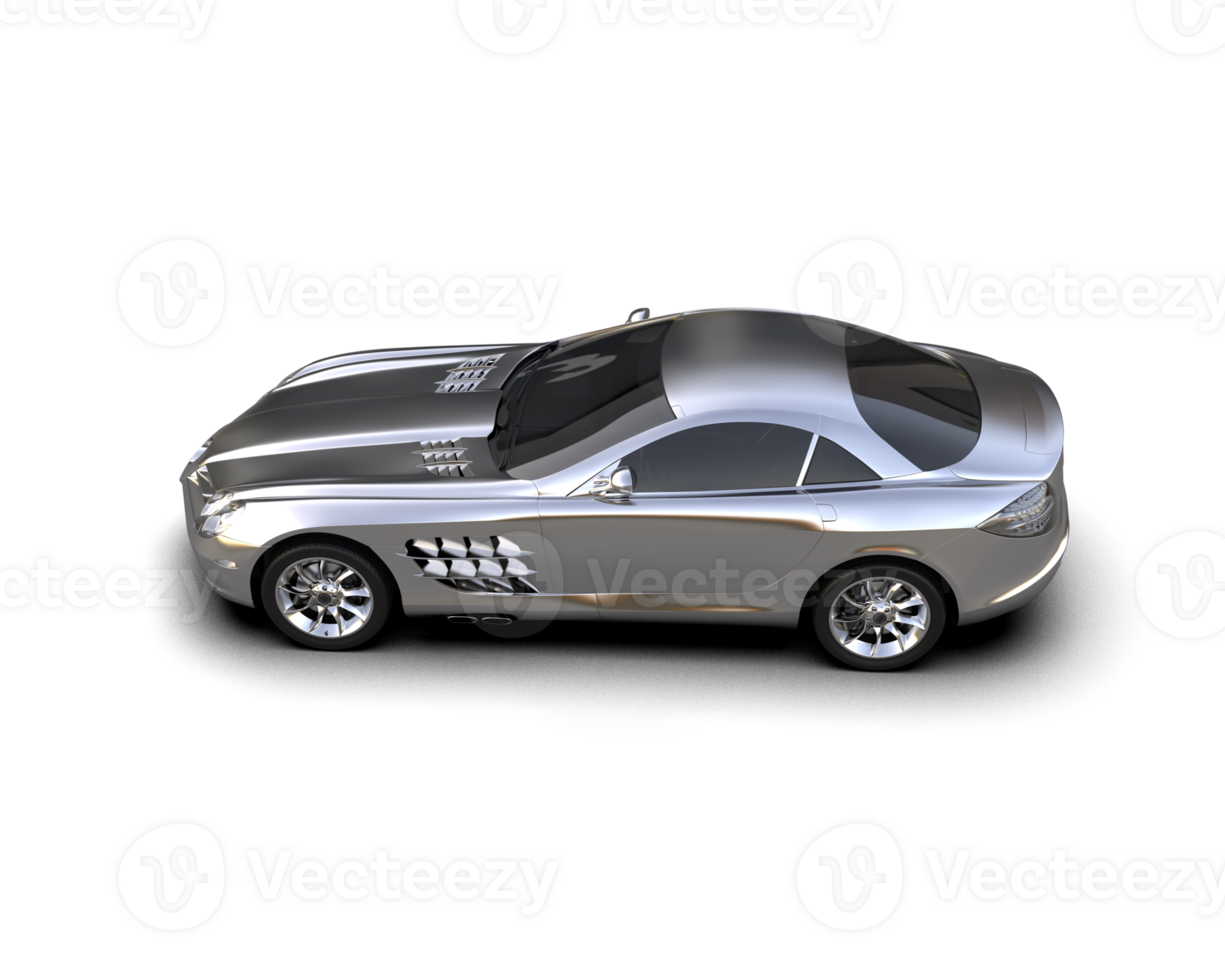Realistic sport car isolated on background. 3d rendering - illustration png