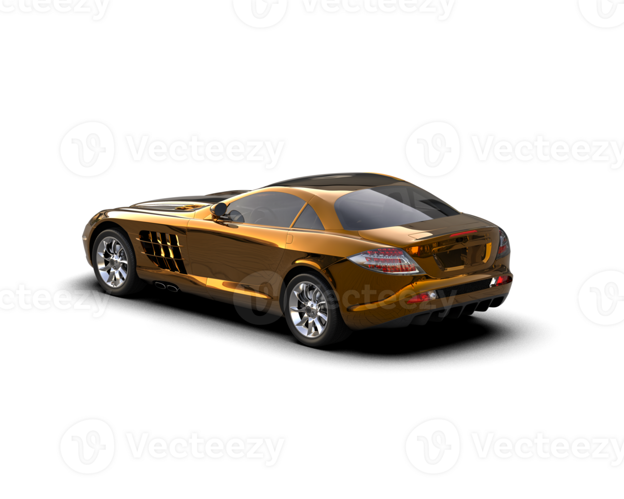 Realistic sport car isolated on background. 3d rendering - illustration png