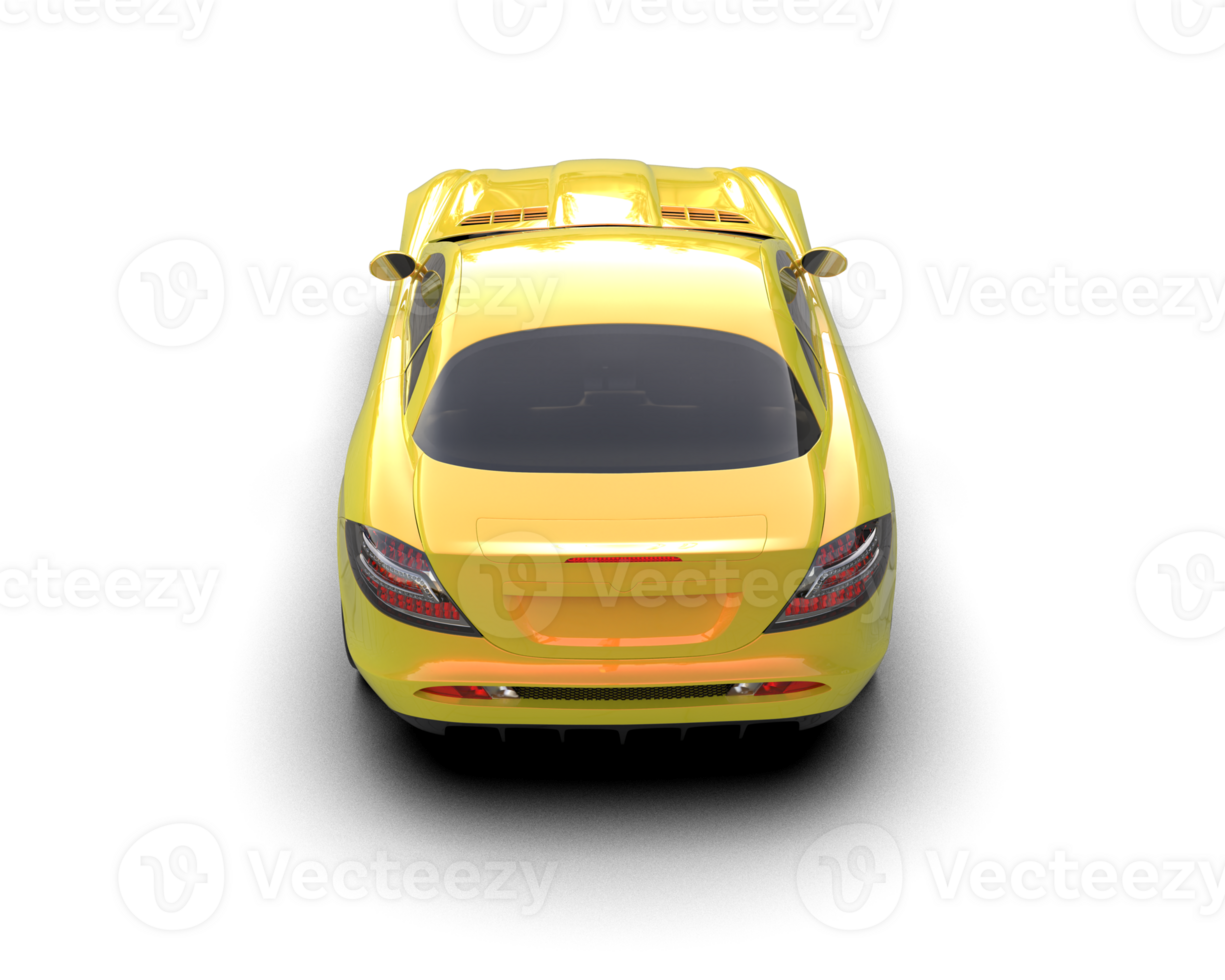 Realistic sport car isolated on background. 3d rendering - illustration png