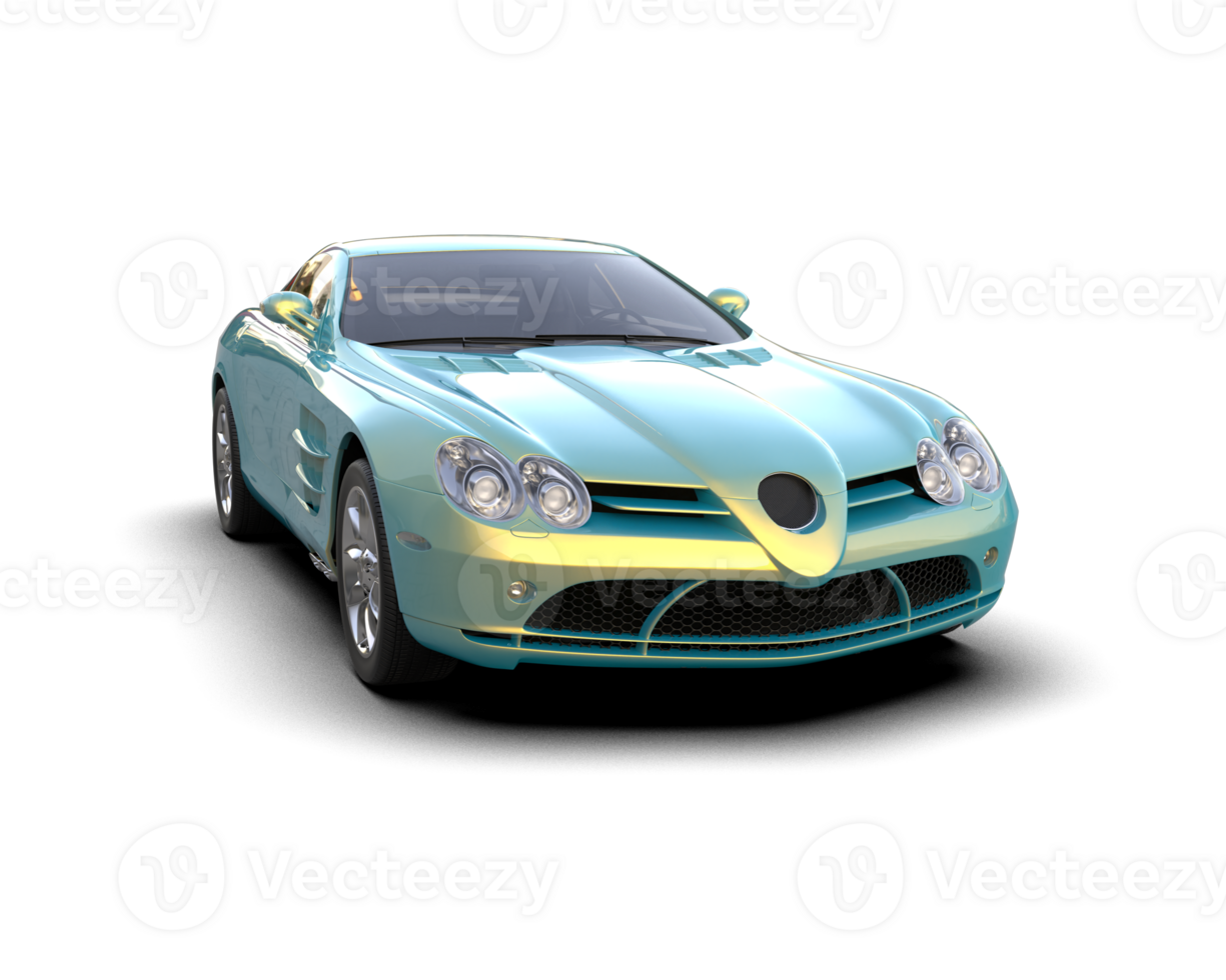 Realistic sport car isolated on background. 3d rendering - illustration png