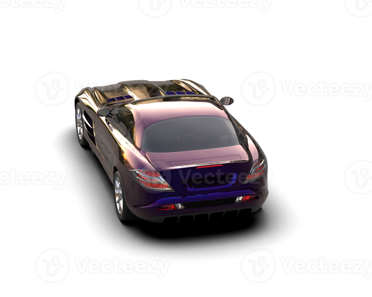 Realistic sport car isolated on background. 3d rendering - illustration png