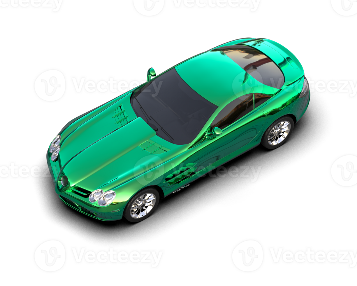 Realistic sport car isolated on background. 3d rendering - illustration png