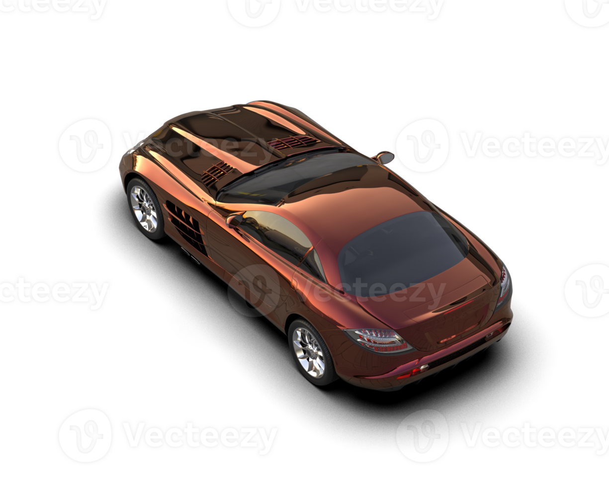 Realistic sport car isolated on background. 3d rendering - illustration png