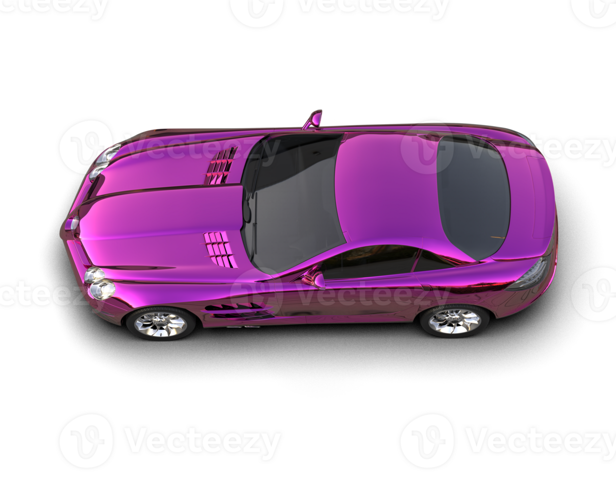 Realistic sport car isolated on background. 3d rendering - illustration png
