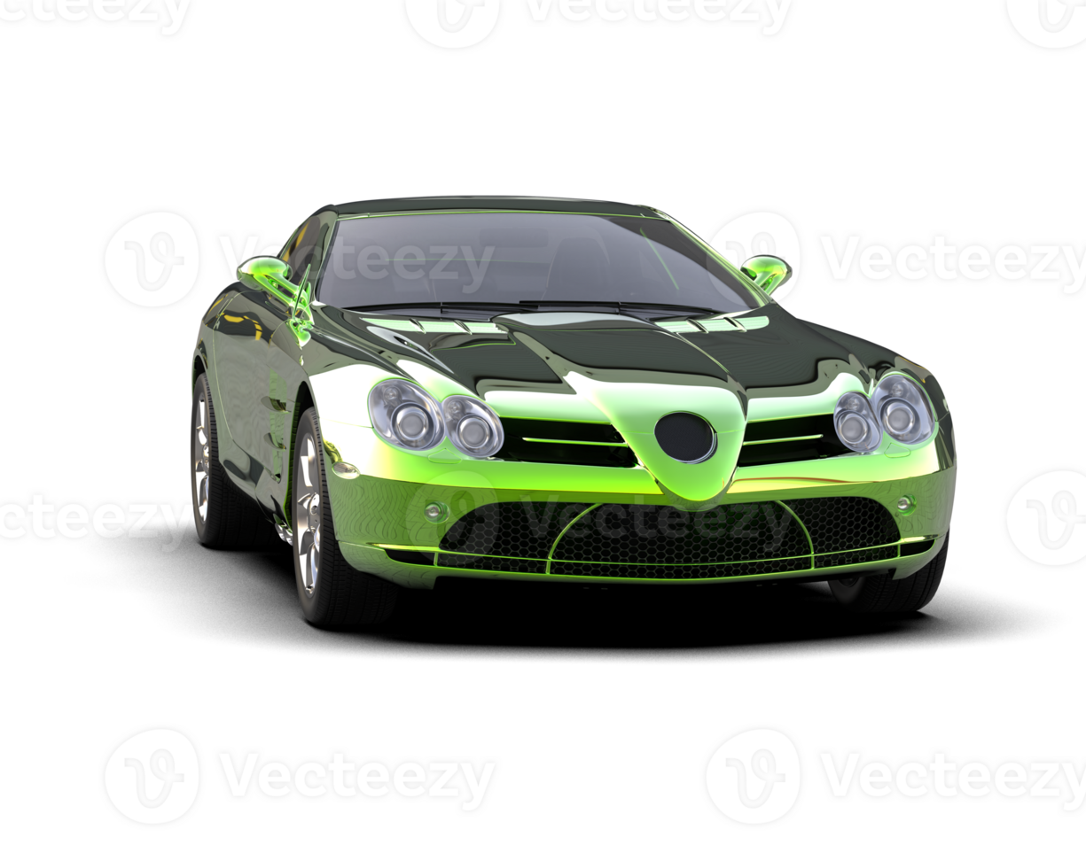 Realistic sport car isolated on background. 3d rendering - illustration png