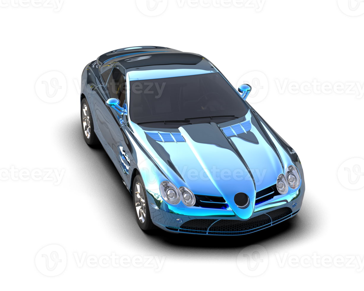 Realistic sport car isolated on background. 3d rendering - illustration png
