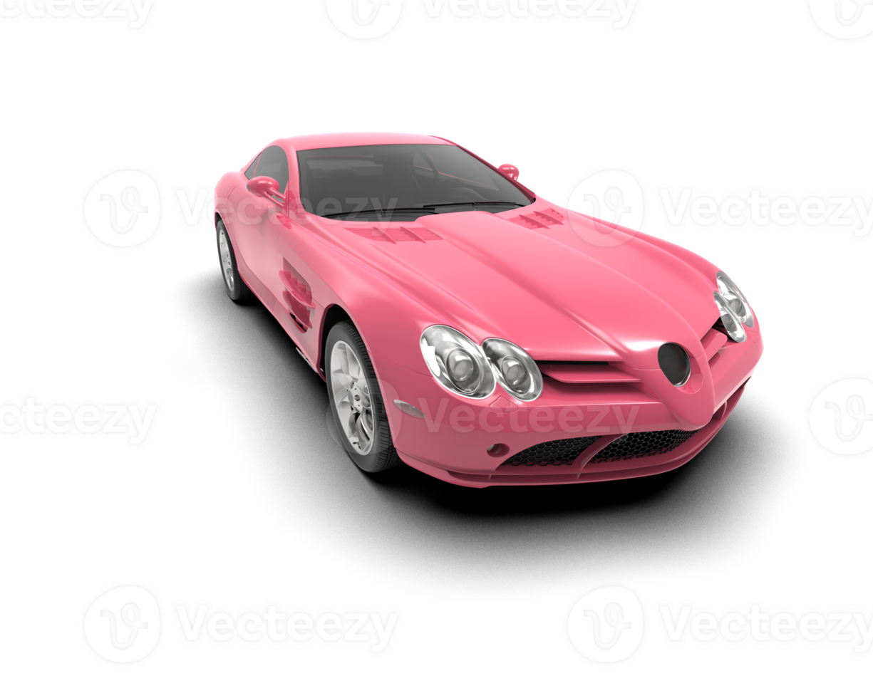 Realistic sport car isolated on background. 3d rendering - illustration png