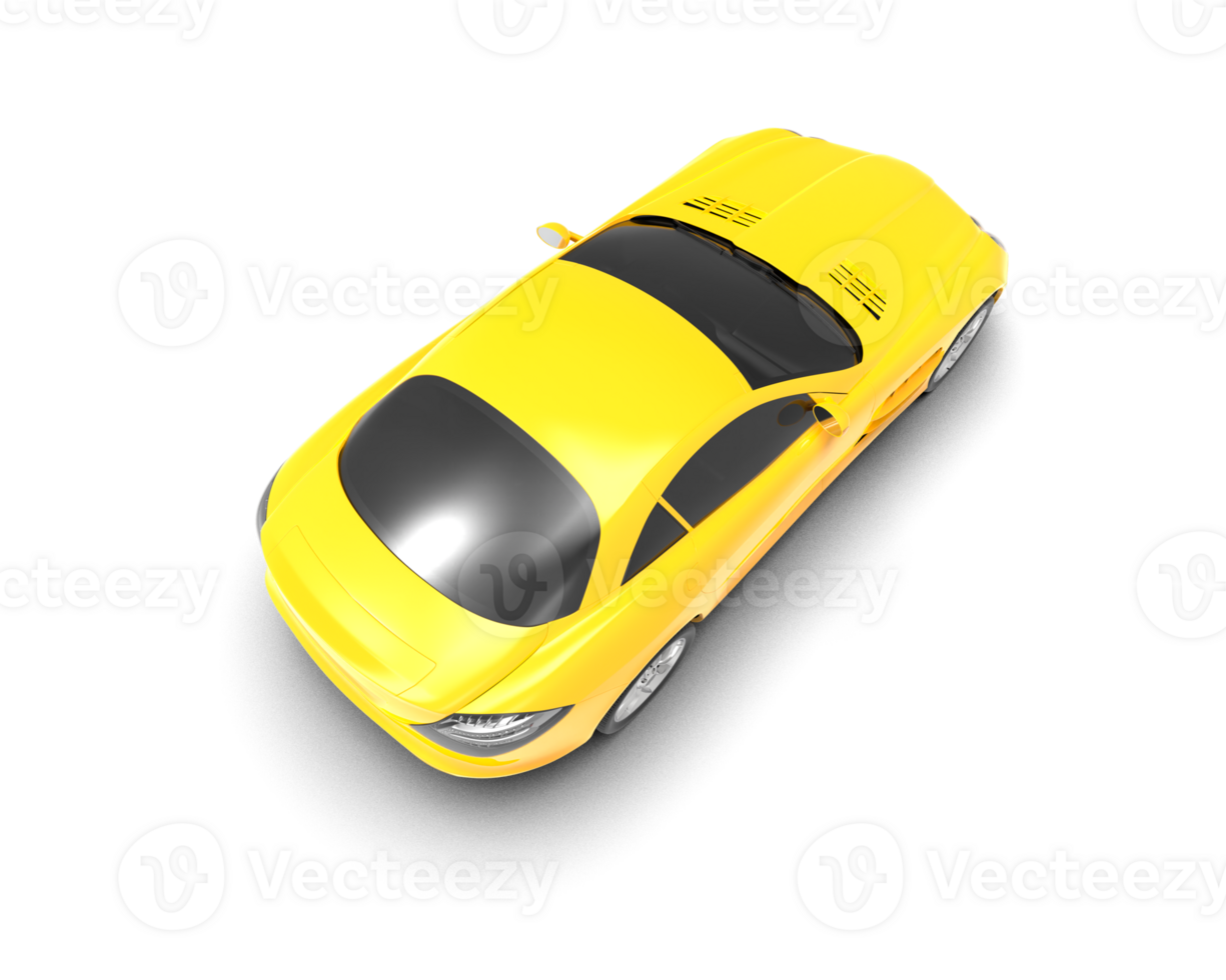 Realistic sport car isolated on background. 3d rendering - illustration png