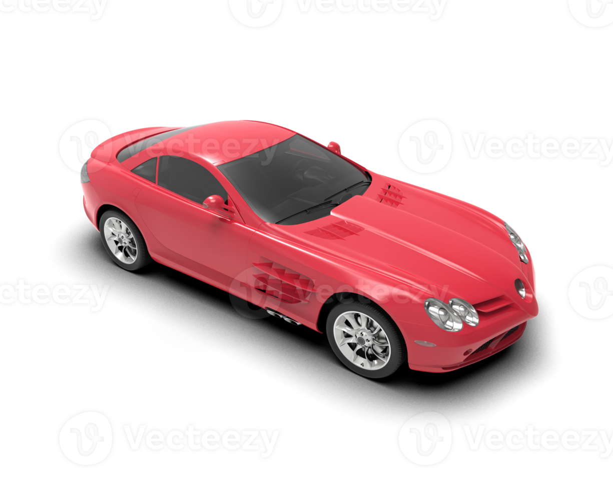 Realistic sport car isolated on background. 3d rendering - illustration png