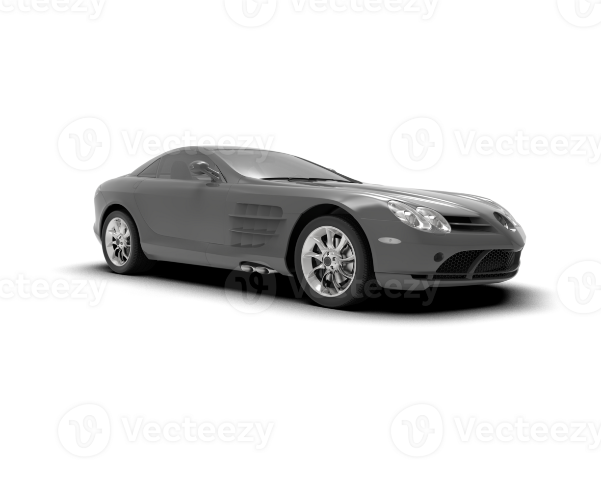 Realistic sport car isolated on background. 3d rendering - illustration png