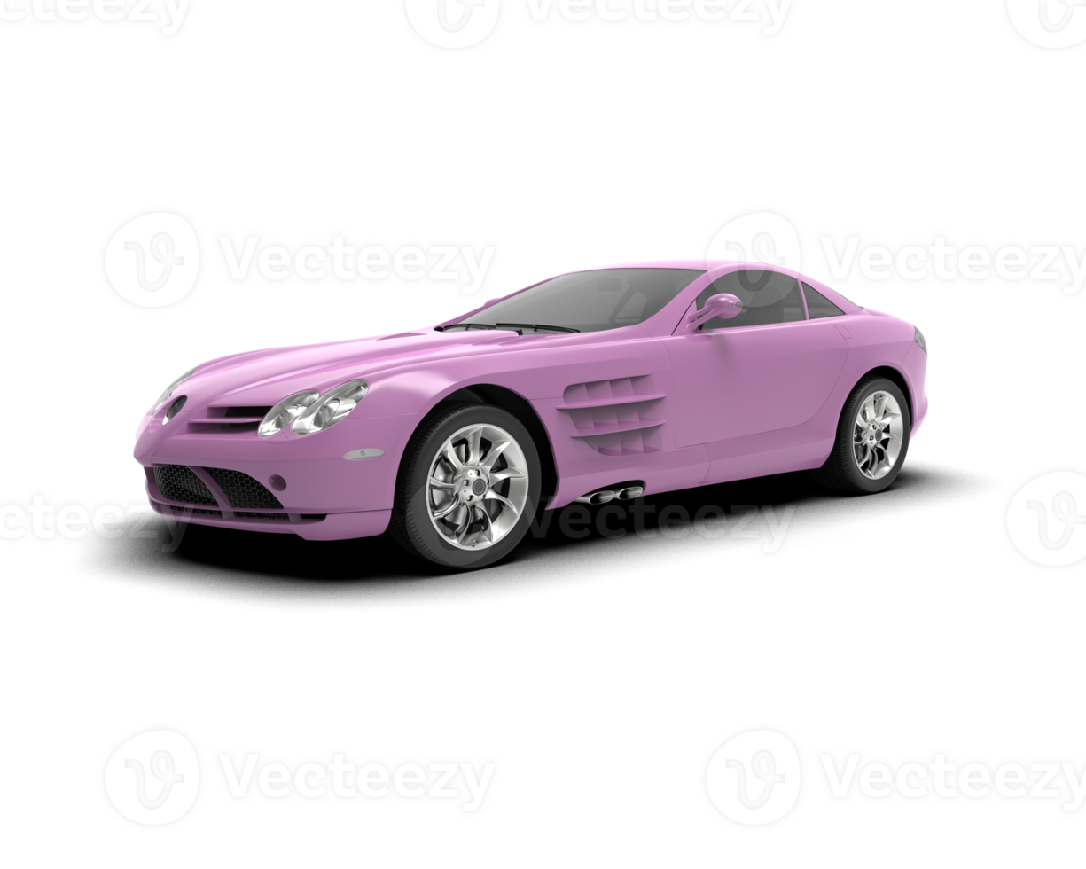 Realistic sport car isolated on background. 3d rendering - illustration png