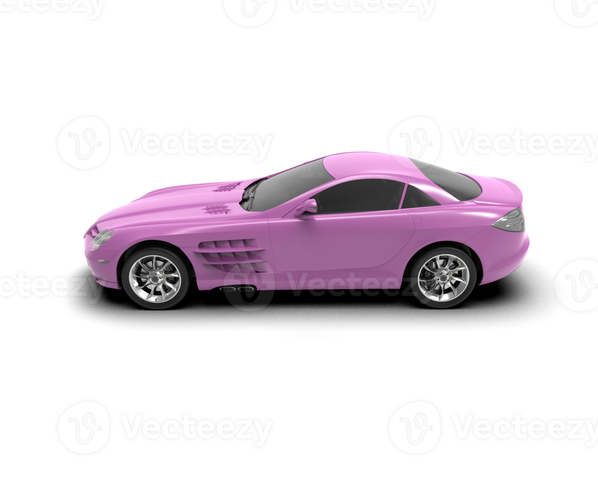 Realistic sport car isolated on background. 3d rendering - illustration png