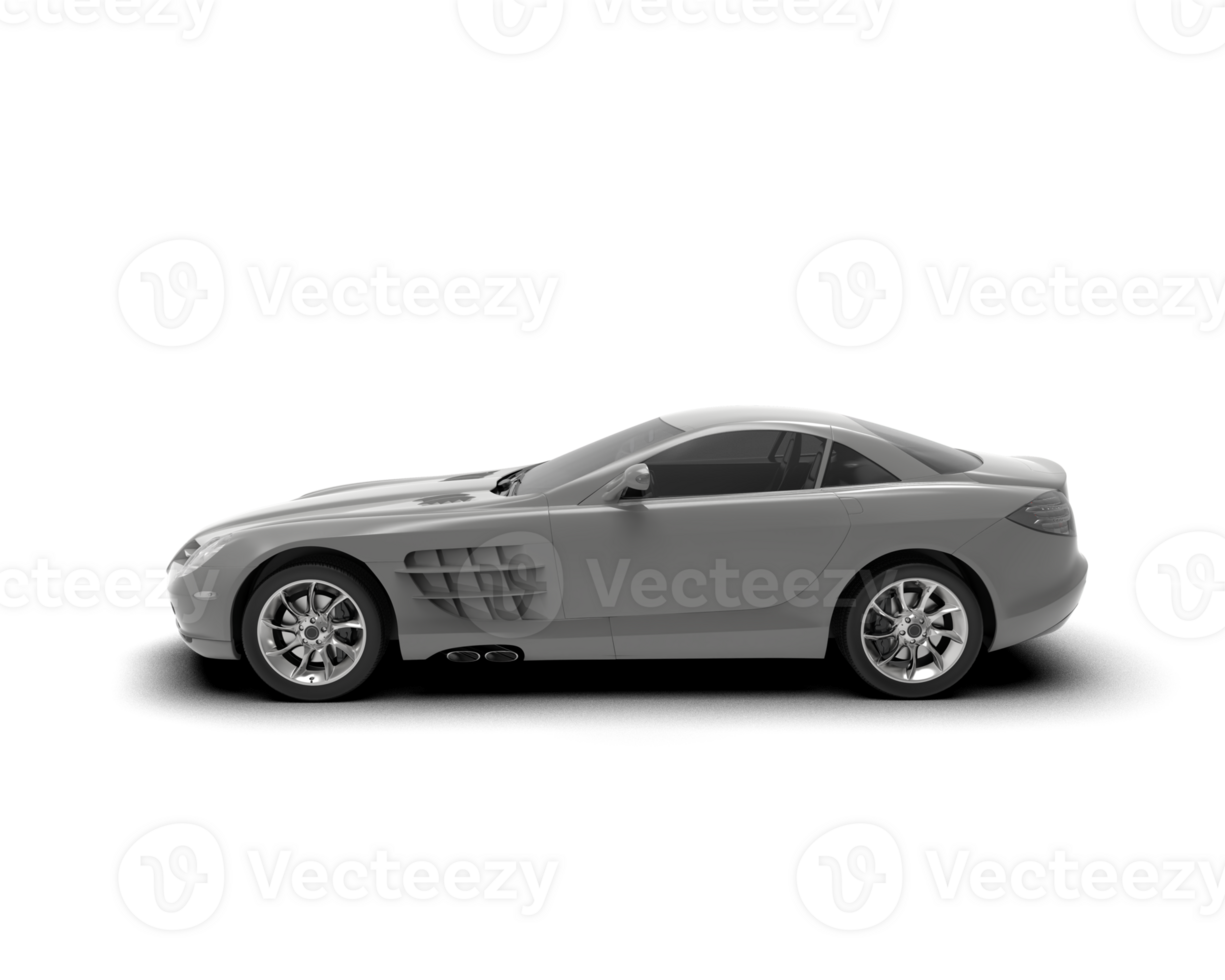 Realistic sport car isolated on background. 3d rendering - illustration png