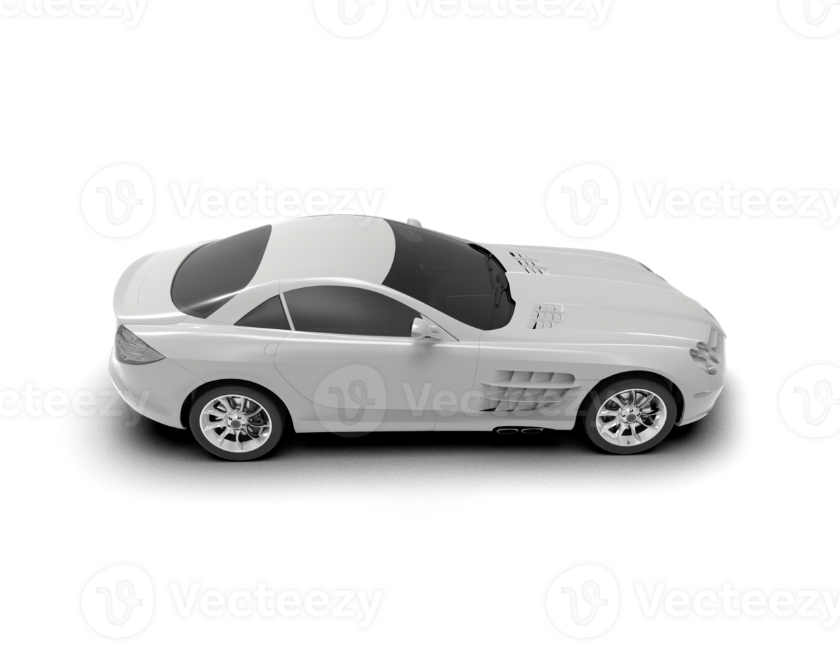 Realistic sport car isolated on background. 3d rendering - illustration png