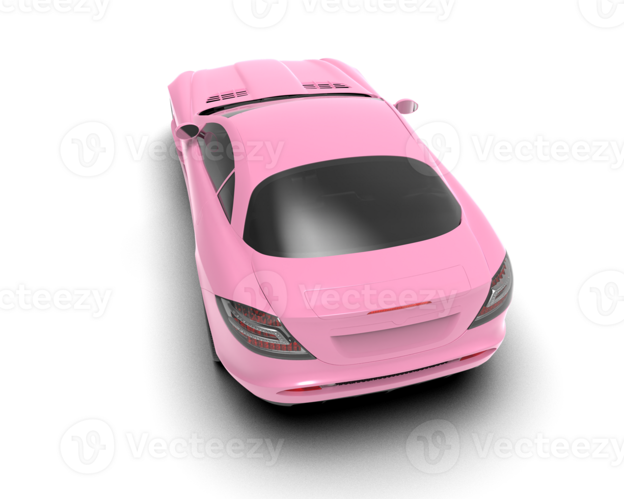 Realistic sport car isolated on background. 3d rendering - illustration png