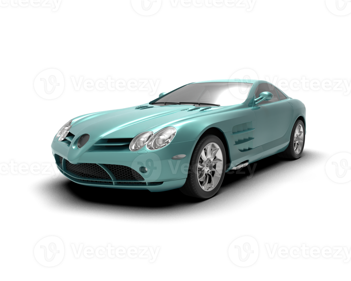 Realistic sport car isolated on background. 3d rendering - illustration png