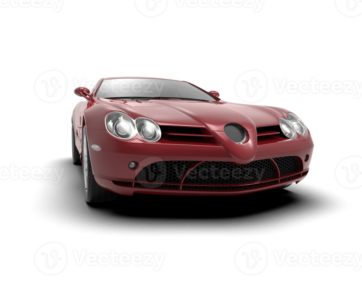 Realistic sport car isolated on background. 3d rendering - illustration png