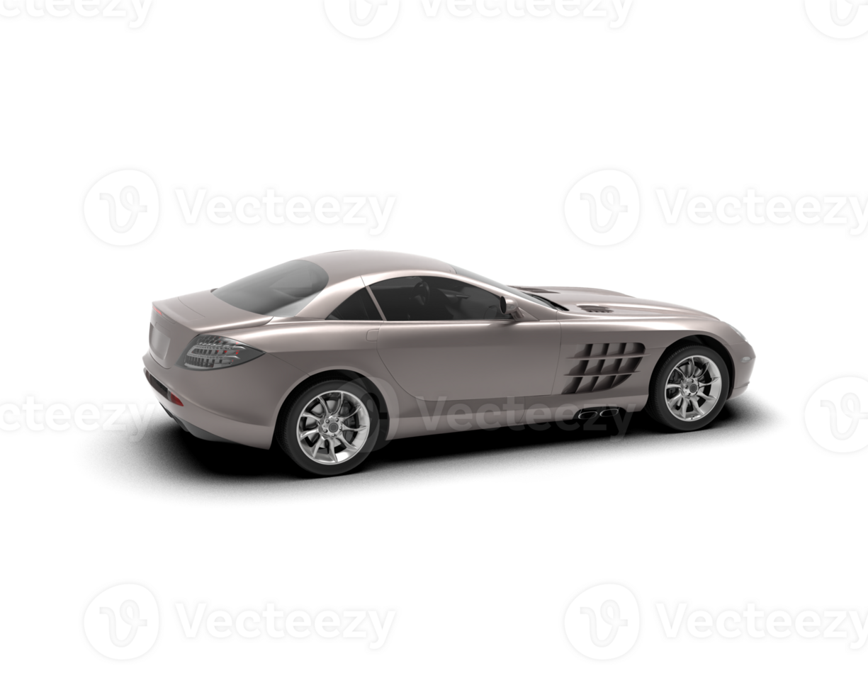 Realistic sport car isolated on background. 3d rendering - illustration png