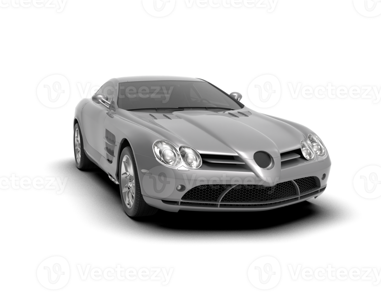 Realistic sport car isolated on background. 3d rendering - illustration png