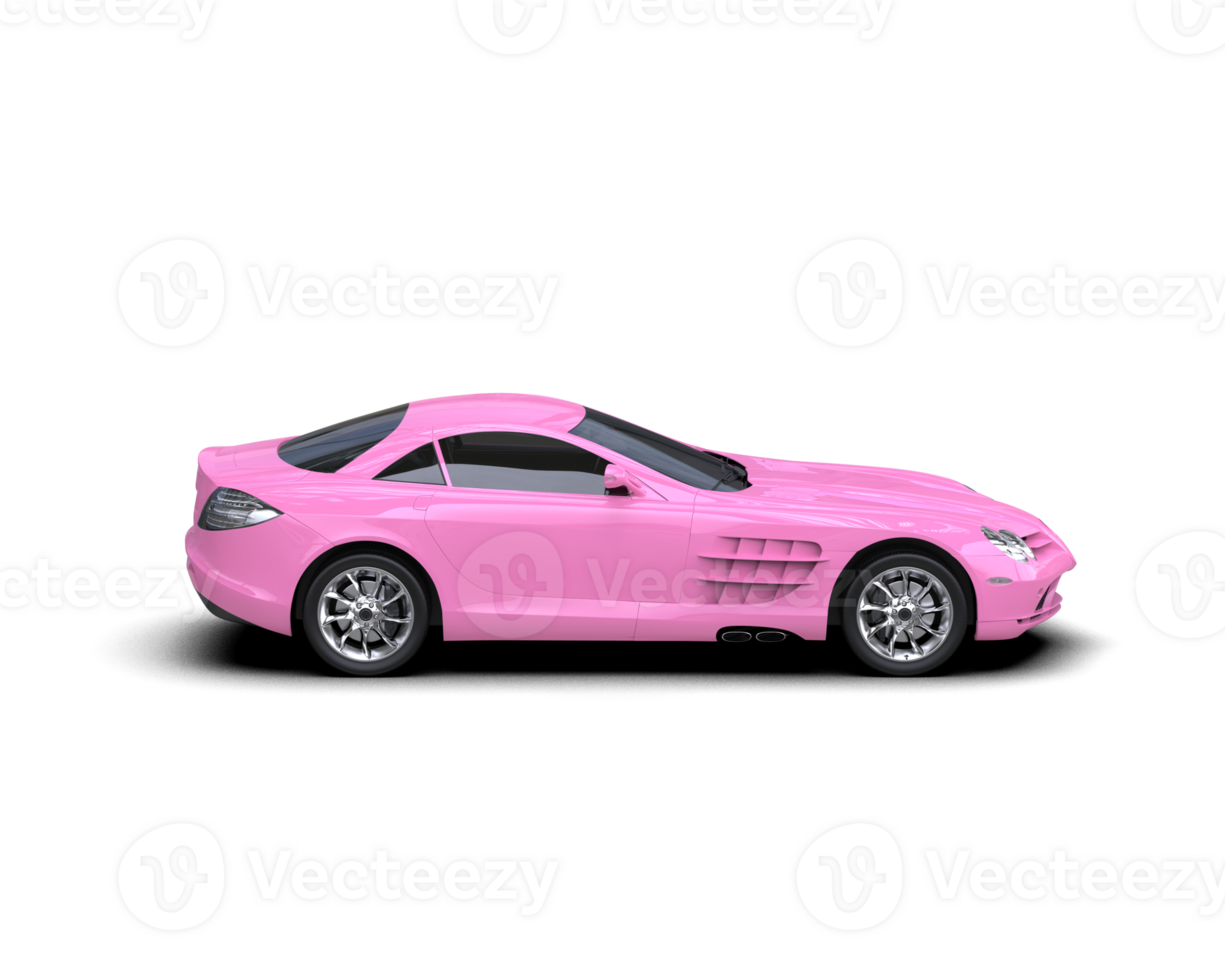 Realistic sport car isolated on background. 3d rendering - illustration png