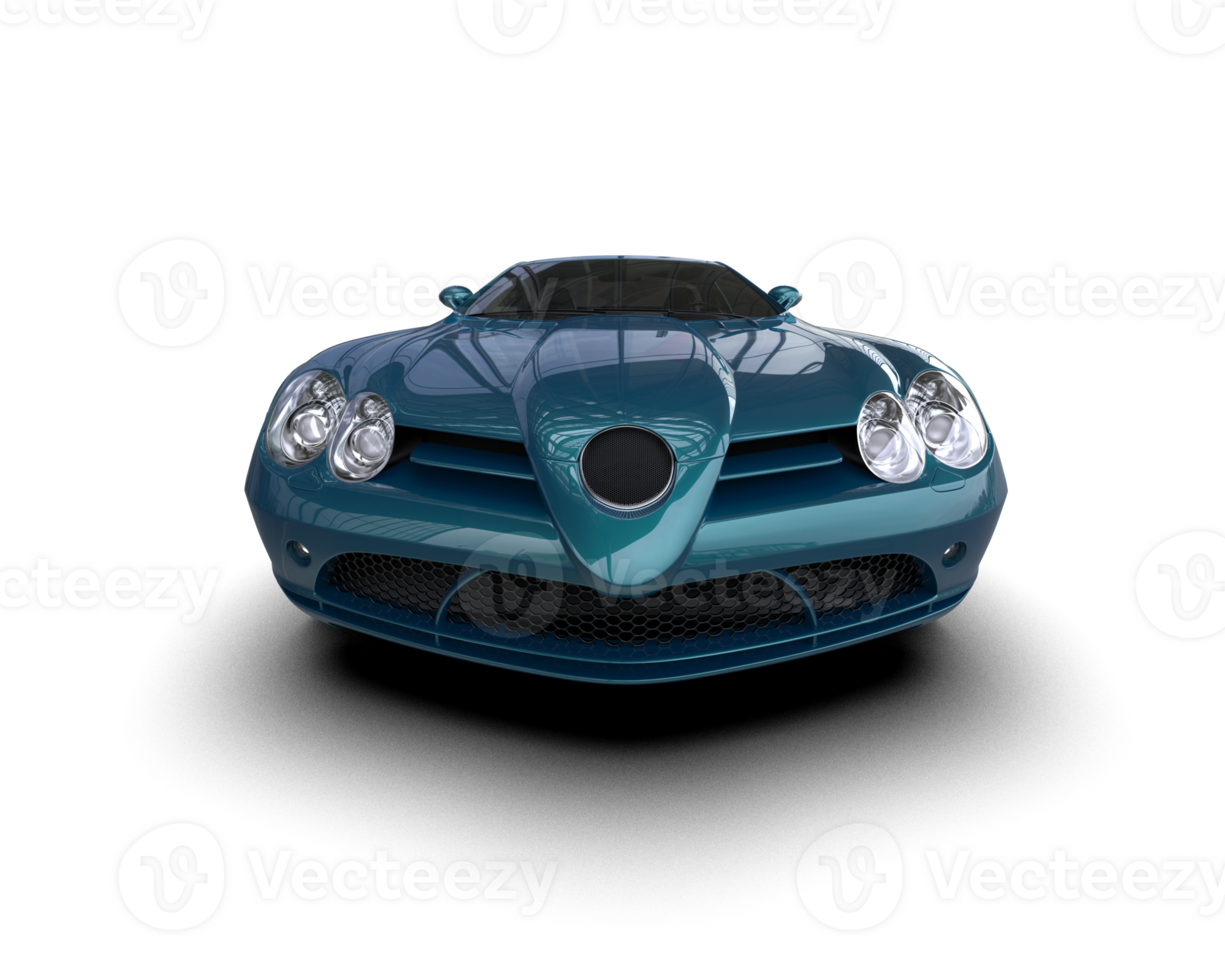Realistic sport car isolated on background. 3d rendering - illustration png