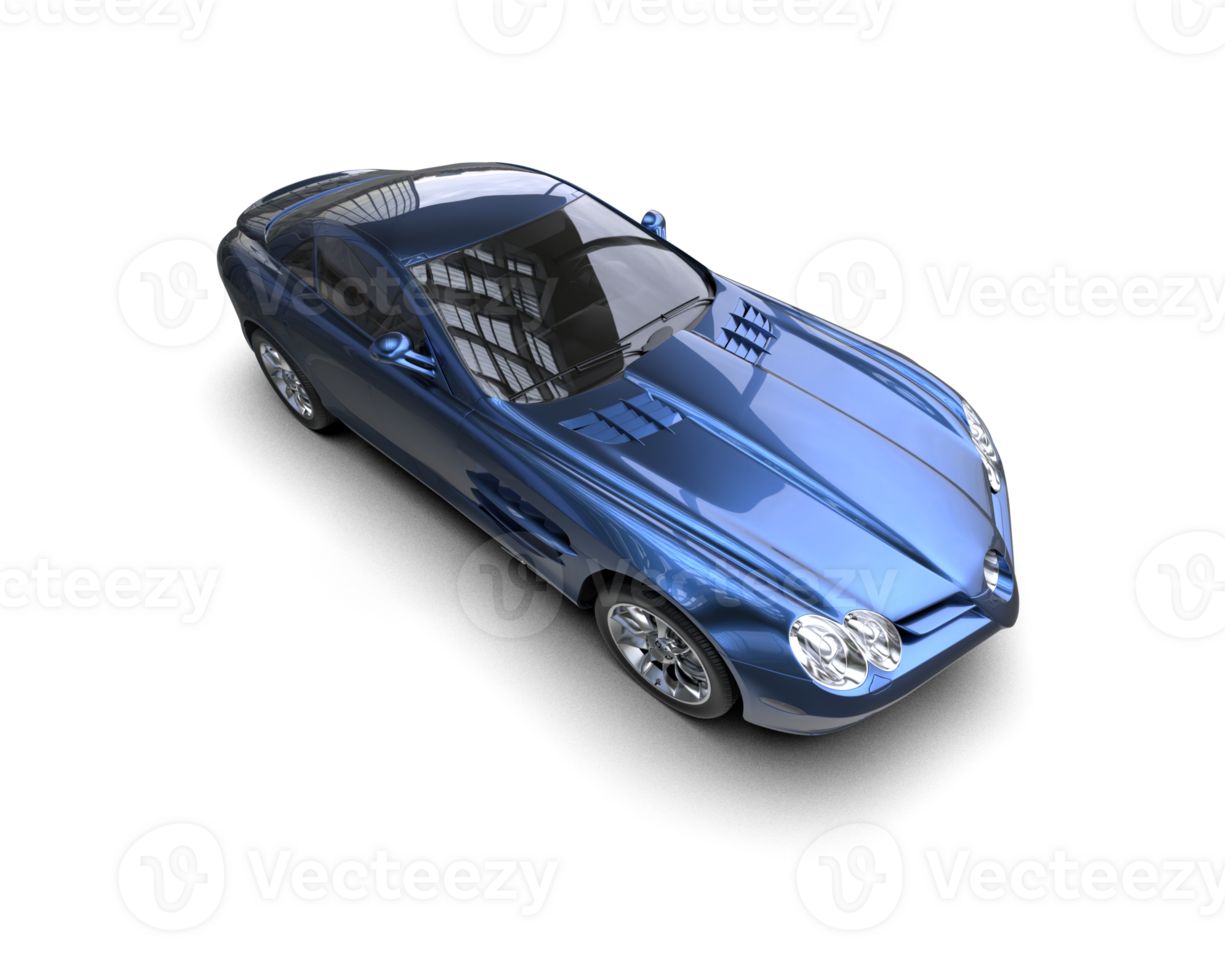 Realistic sport car isolated on background. 3d rendering - illustration png
