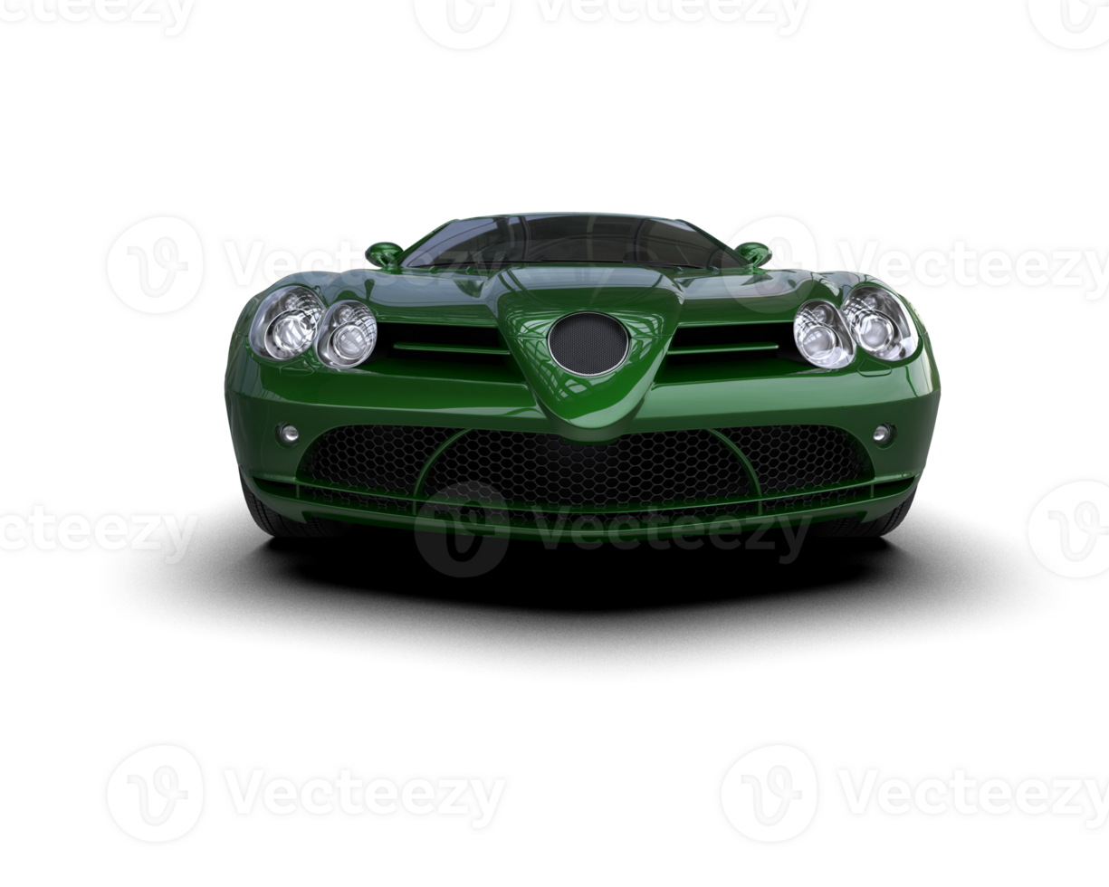 Realistic sport car isolated on background. 3d rendering - illustration png