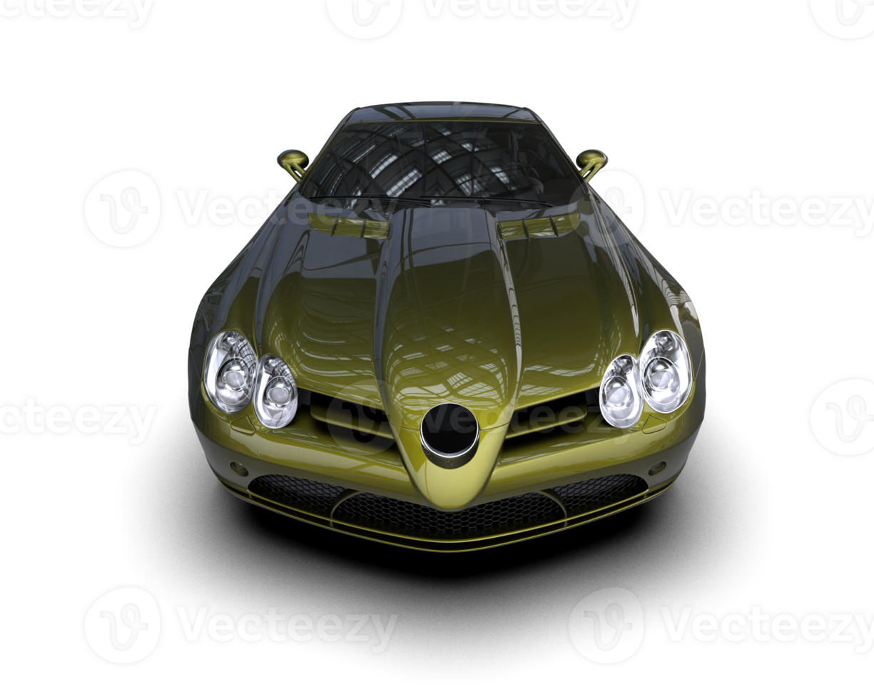Realistic sport car isolated on background. 3d rendering - illustration png