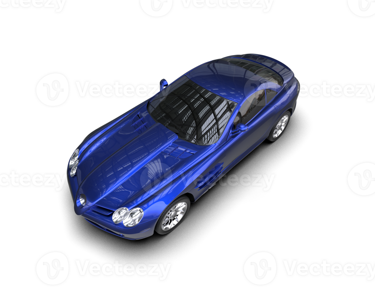 Realistic sport car isolated on background. 3d rendering - illustration png