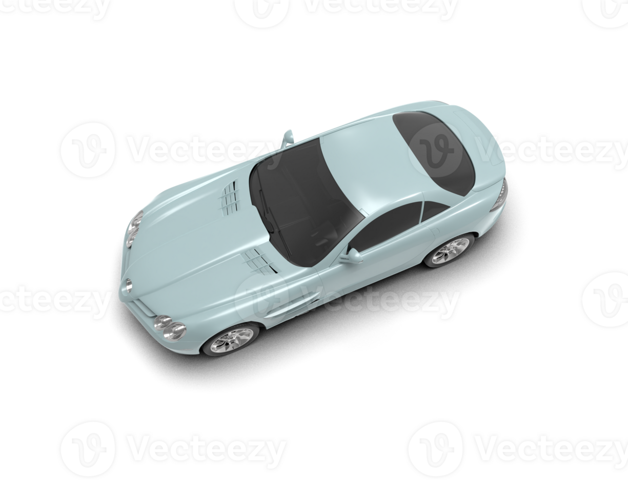 Realistic sport car isolated on background. 3d rendering - illustration png